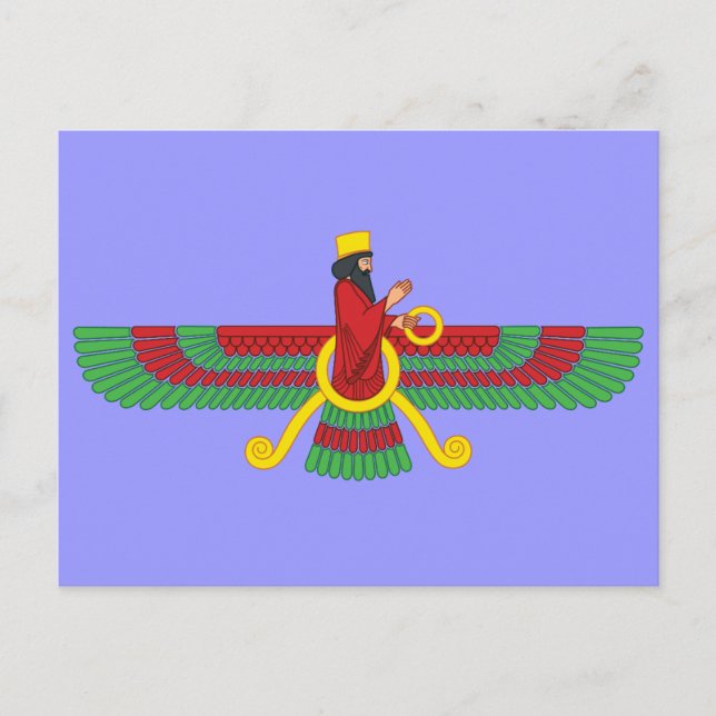 Carte Postale Symbole de Faravahar (Devant)