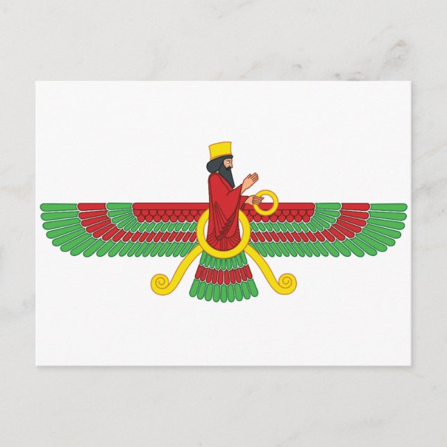Carte Postale Symbole de Faravahar (Devant)