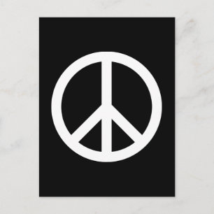 Carte Postale Symbole de la paix blanche