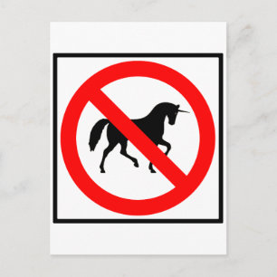 Carte Postale SYMBOLE DE LA ROUTE AUCUNE licorNE