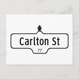 Carte Postale Symbole de la rue Carlton, Toronto