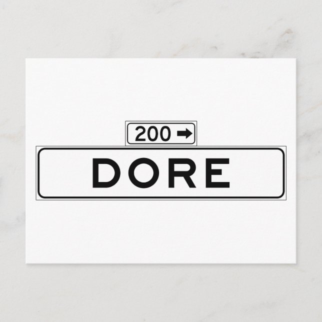 Carte Postale Symbole de la rue Dore, San Francisco (Devant)