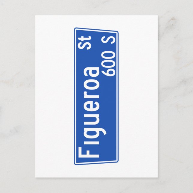 Carte Postale Symbole de la rue Figueroa, Los Angeles, CA (Devant)