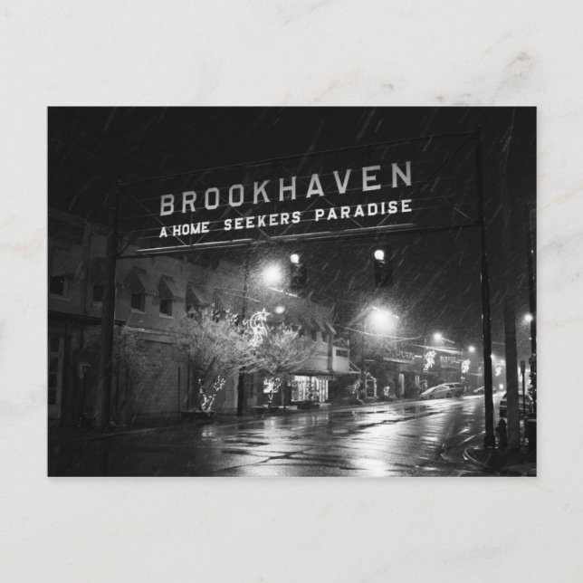 Carte Postale Symbole de la ville de Brookhaven, Mississippi (Devant)