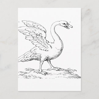 Carte Postale Symbole de l'amour et de la fidélité Swan Fine Art