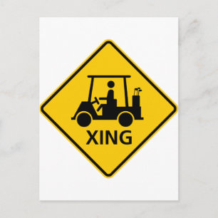 Carte Postale Symbole de l'autoroute de la traversée du panier d