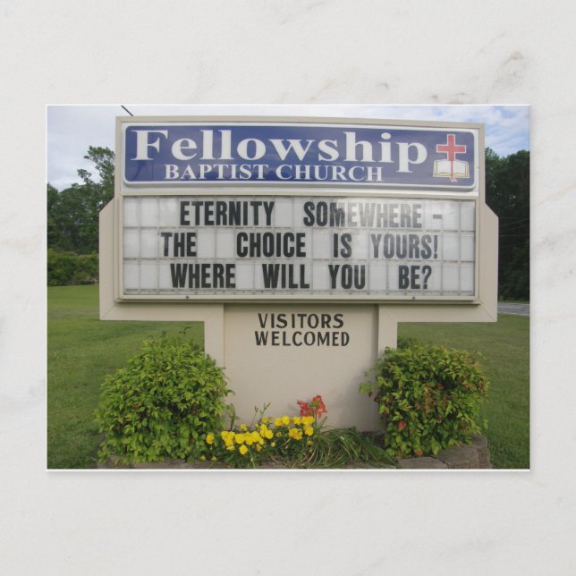 Carte Postale Symbole de l'église (Devant)