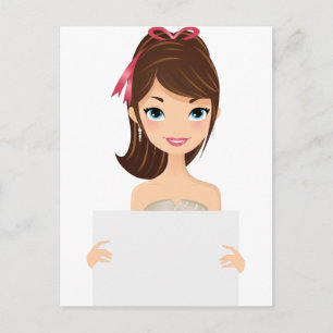 Carte Postale Symbole de maintien de la jolie fille