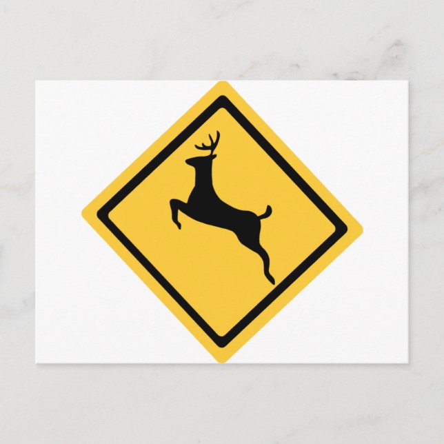 Carte Postale Symbole de passage des cerfs (Devant)