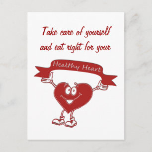 Carte Postale Symbole de sensibilisation à la cardiologie de l'h