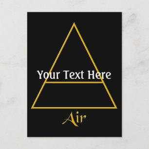 Carte Postale Symbole d'élément d'air de Falln Pagan