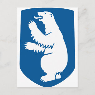 Carte Postale Symbole d'héraldique officiel du Groenland