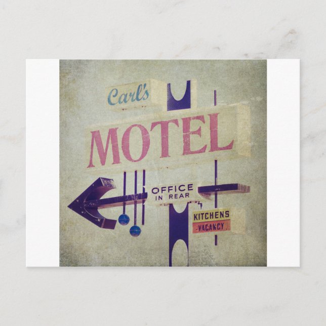Carte Postale SYMBOLE DU MOTEL RÉtro DE Carl (Devant)