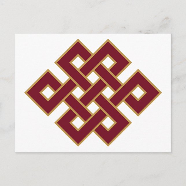 Carte Postale Symbole du nœud sans fin (Devant)
