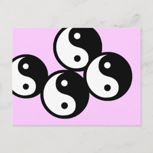 Carte Postale Symbole du yin yang