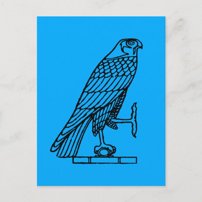Carte Postale Symbole égyptien : Faucon (Devant)