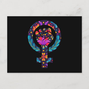 Carte Postale Symbole féminin féminisme féminisme féminisme Le p