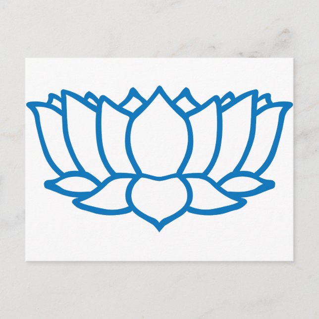 Carte Postale SYMBOLE Fleur Lotus (Devant)
