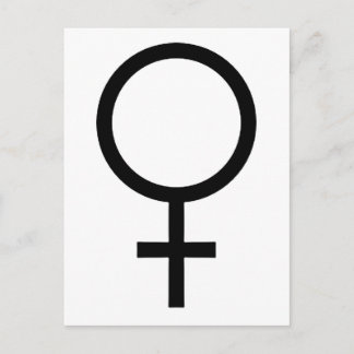 Carte Postale Symbole genre féminin
