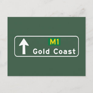 Carte Postale Symbole Gold Coast, Australie Road