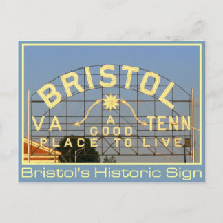 Carte Postale Symbole historique de Bristol, VA et TN