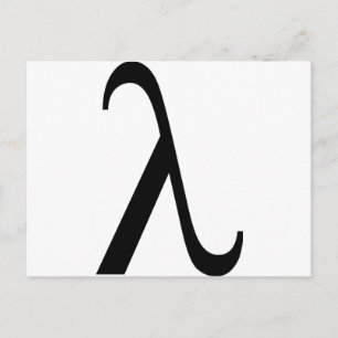 Carte Postale Symbole lambda