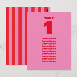 Carte Postale Symbole Mariage gras, rose et rouge