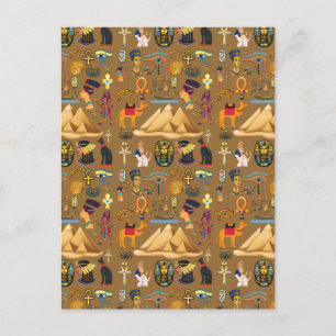 Carte Postale SYMBOLE motif D'HIÉROglyphE ANCIEN