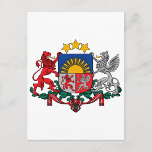 Carte Postale SYMBOLE OFFICIEL D'ARBRES HÉLAÏQUE Lettonie