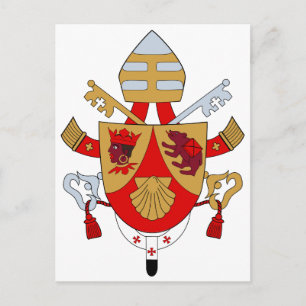 Carte Postale Symbole officiel de l'Heraldry du Pape de BXVI