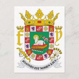 Carte Postale SYMBOLE OFFICIEL Porto Rico D'ARBRES HÉLAÏQUE
