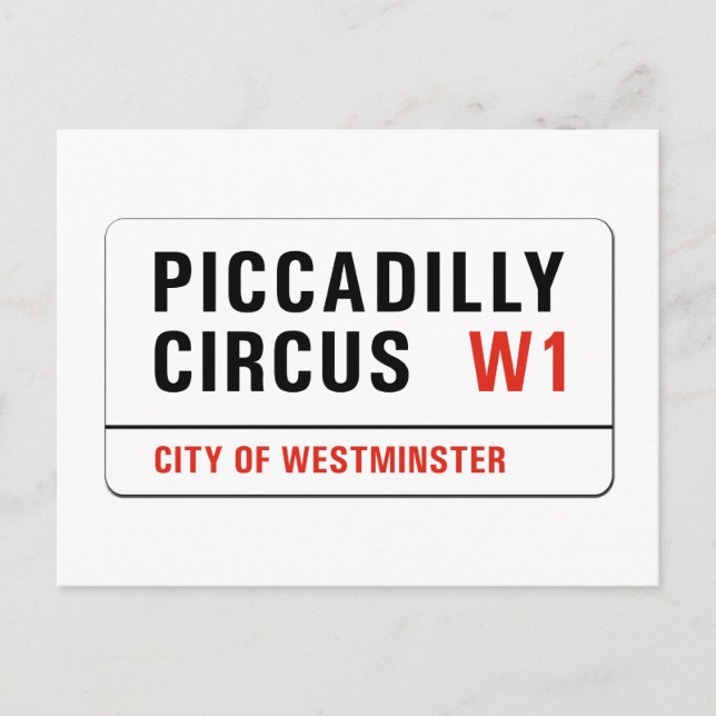 Carte Postale Symbole Piccadilly Circus, London Street (Devant)