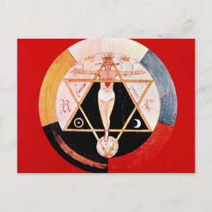 Carte Postale Symbole rosicrucien de l'Ordre Hermétique