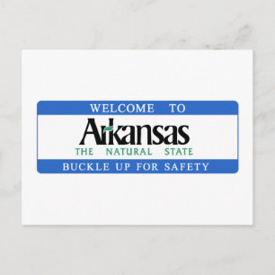 Carte Postale Symbole routier Arkansas - USA
