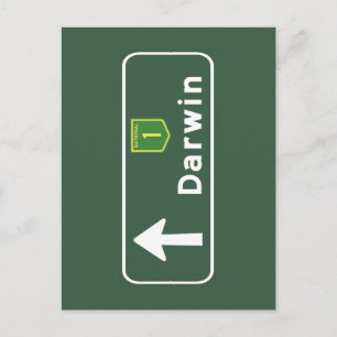 Carte Postale SYMBOLE ROUTIER DE Darwin, Australie