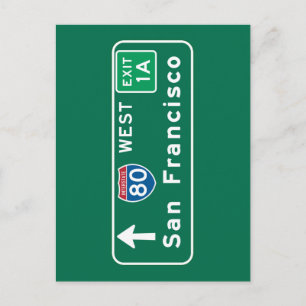 Carte Postale SYMBOLE ROUTIER DE San Francisco, CA