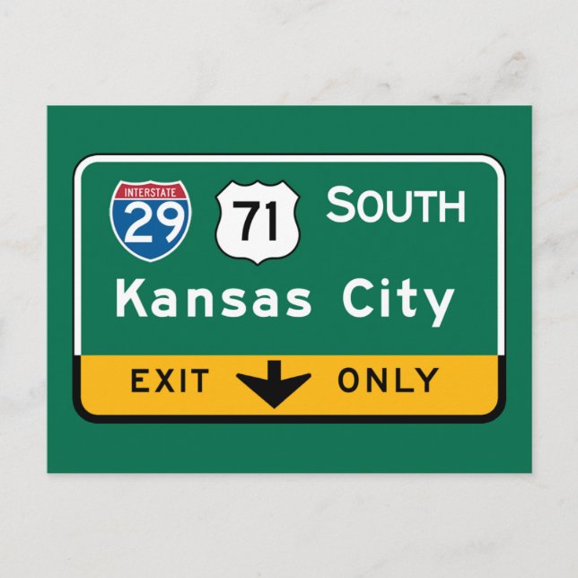 Carte Postale SYMBOLE ROUTIER Kansas City, KS (Devant)