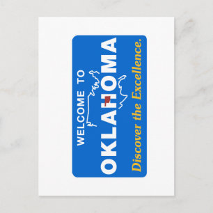 Carte Postale Symbole routier Oklahoma - USA