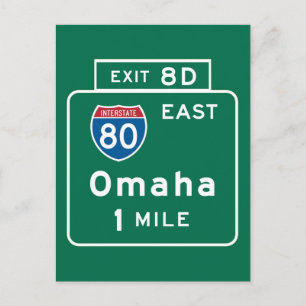 Carte Postale SYMBOLE ROUTIER Omaha, NE