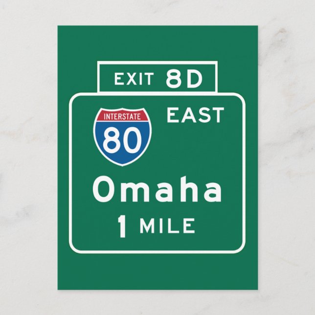 Carte Postale SYMBOLE ROUTIER Omaha, NE (Devant)