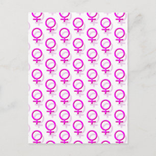 Carte Postale Symbole sexuel féminin