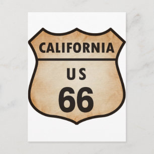 Carte Postale Symbole U.S. ROUTE 66