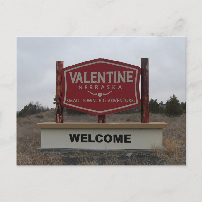 Carte Postale Symbole Valentine, Nebraska (Devant)