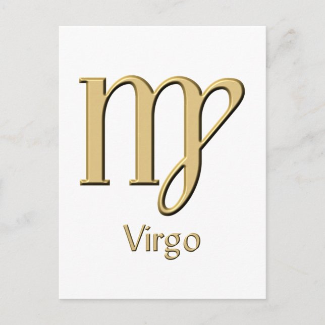 Carte Postale Symbole Virgo (Devant)