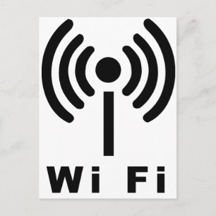 Carte Postale Symbole Wi-Fi