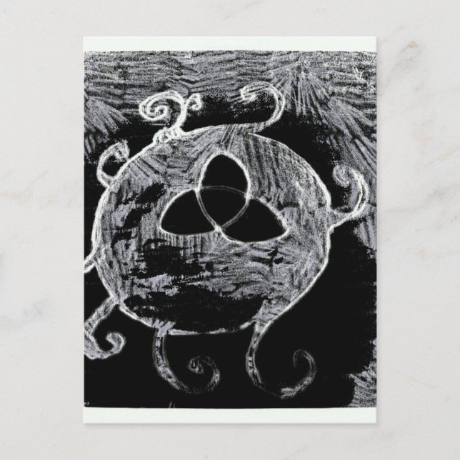 Carte Postale symbole wiccan pour les sorcières (Devant)