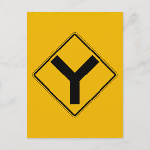 Carte Postale Symbole Y, Signal d'avertissement de trafic, États