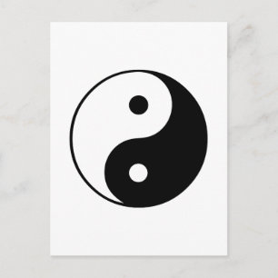 Carte Postale Symbole Yin Yang :