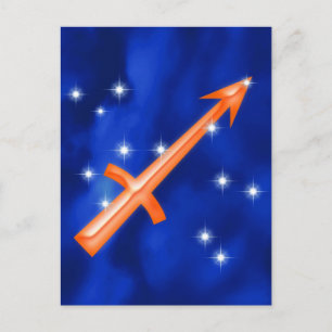 Carte Postale Symbole zodiaque Sagittarius