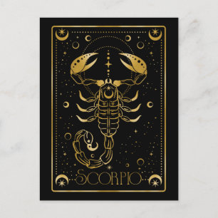 Carte Postale Symbole zodiaque Scorpio